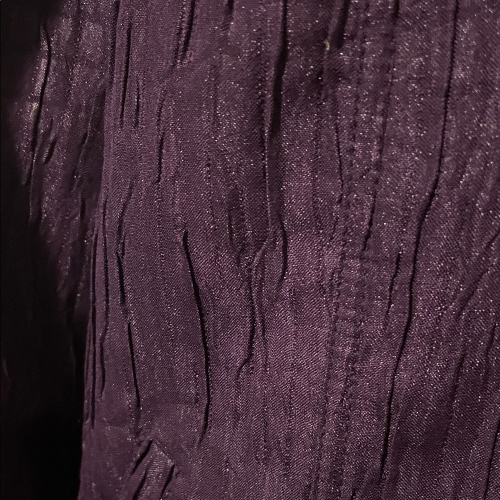 Ruby Rd. Deep Purple Textured Button-Front Jean J… - image 3